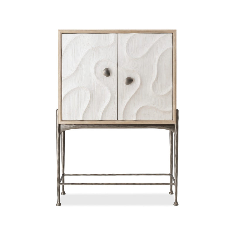 Melange Sandswept Bar Cabinet