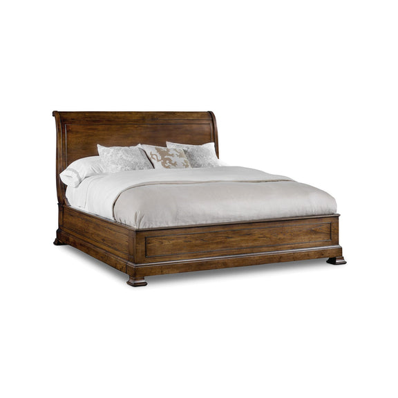 Archivist Sleigh Bed withLow Footboard