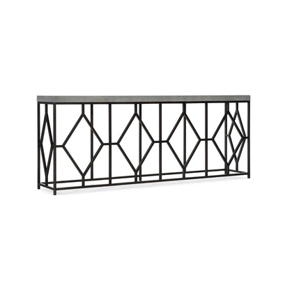 Ciao Bella Metal and Faux Concrete Console Table