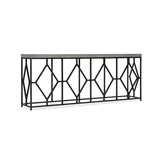 Ciao Bella Metal and Faux Concrete Console Table