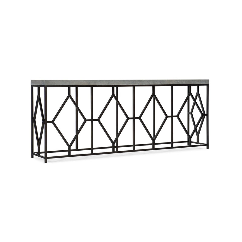 Ciao Bella Metal and Faux Concrete Console Table