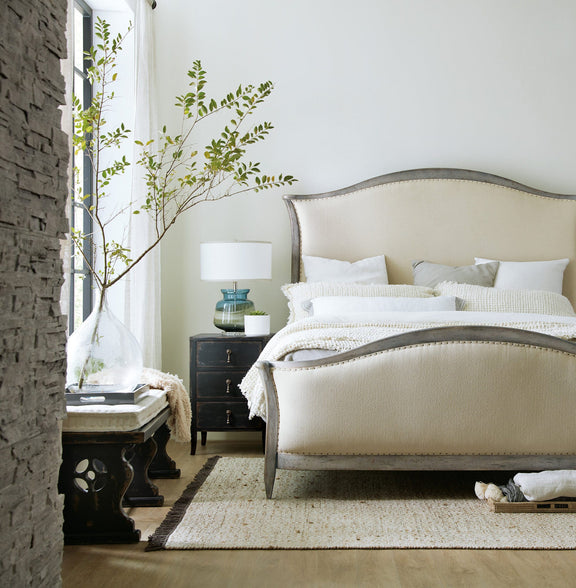 Ciao Bella Upholstered Bed - Speckled Gray