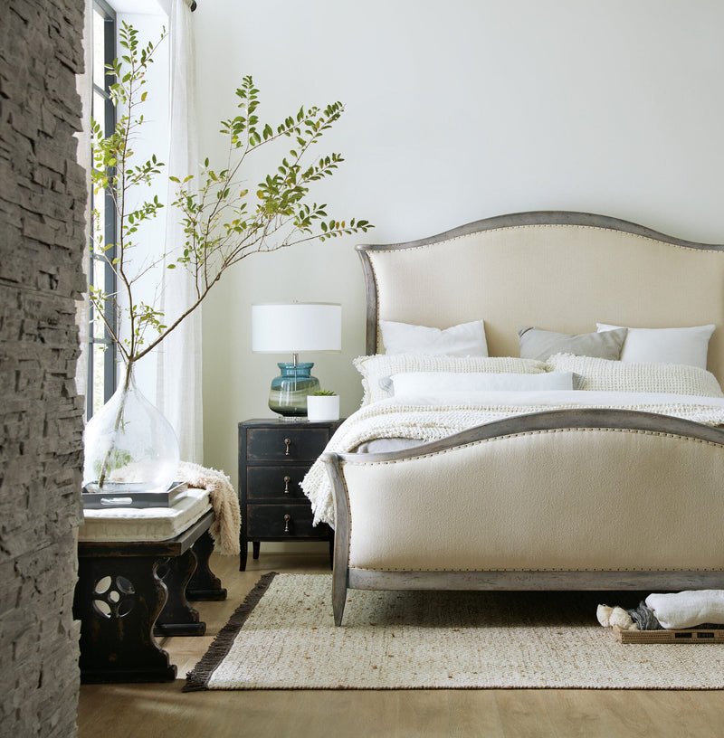 Ciao Bella Upholstered Bed - Speckled Gray