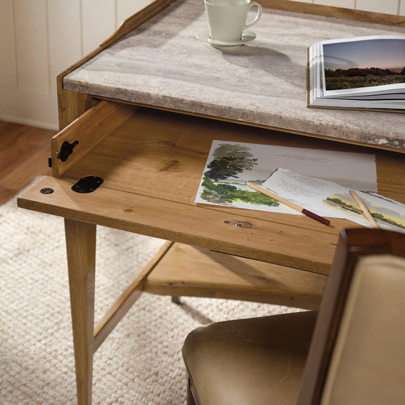 Cashiers Small Writing Desk - Almond