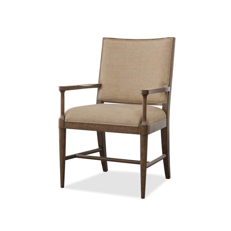 Cashiers Arm Fabric Chair - Chestnut
