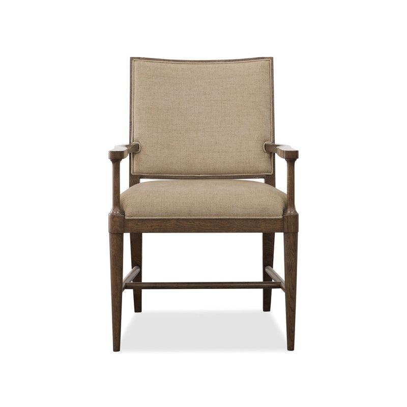 Cashiers Arm Fabric Chair - Chestnut