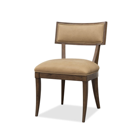 Cashiers Klismos Leather Chair