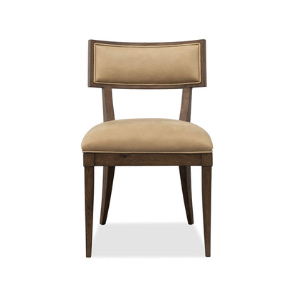 Cashiers Klismos Leather Chair