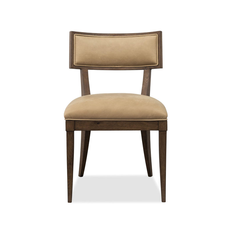 Cashiers Klismos Leather Chair