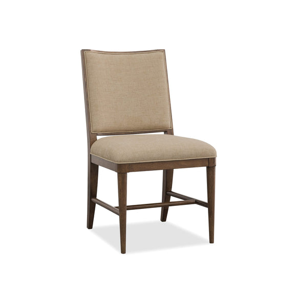 Cashiers Dining Side Fabric Chair - Chestnut