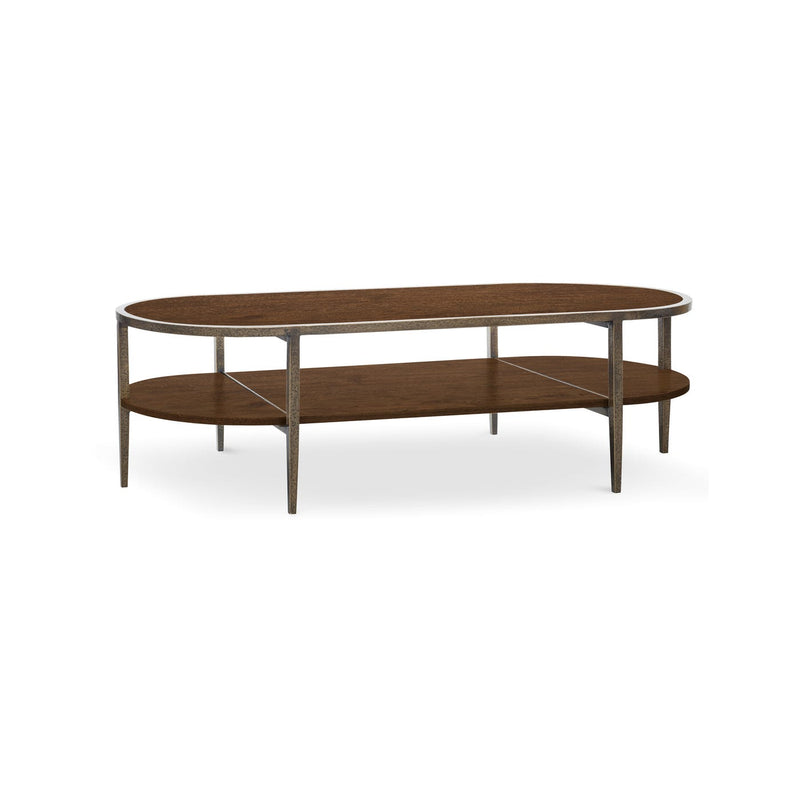 Cashiers Oval Cocktail Table - Chestnut