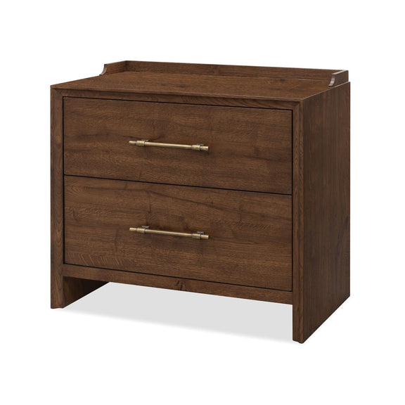 Cashiers Two Drawer Nightstand - Chestnut