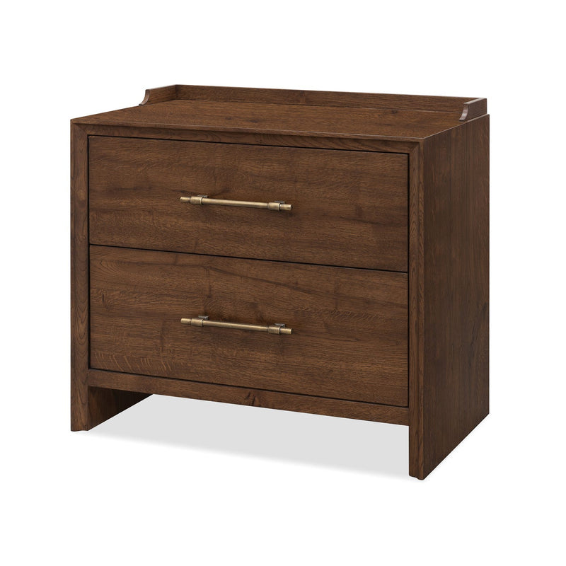 Cashiers Two Drawer Nightstand - Chestnut
