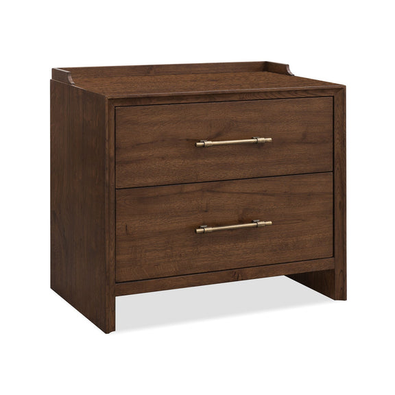 Cashiers Two Drawer Nightstand - Chestnut