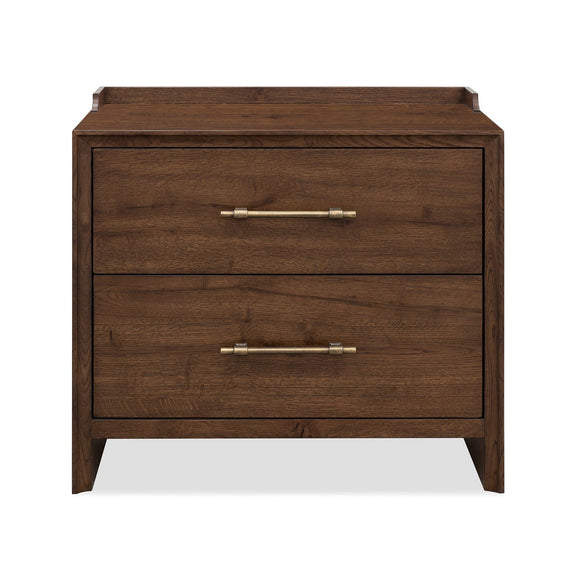 Cashiers Two Drawer Nightstand - Chestnut