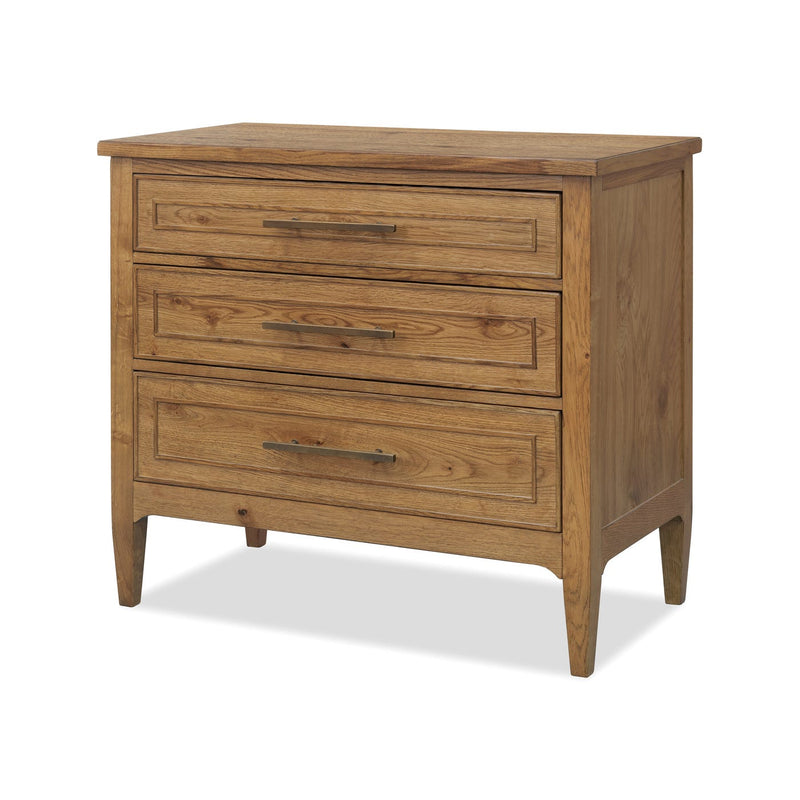 Cashiers Three Drawer Nightstand - Almond