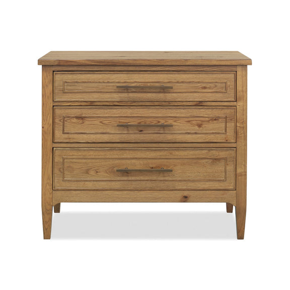 Cashiers Three Drawer Nightstand - Almond