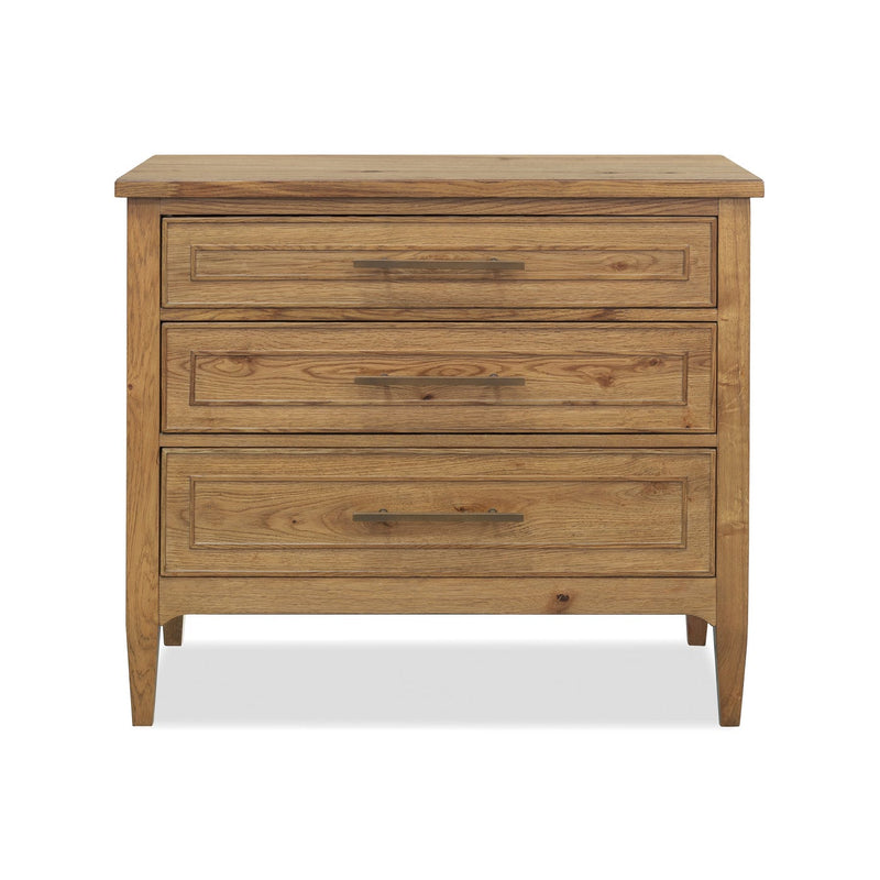 Cashiers Three Drawer Nightstand - Almond