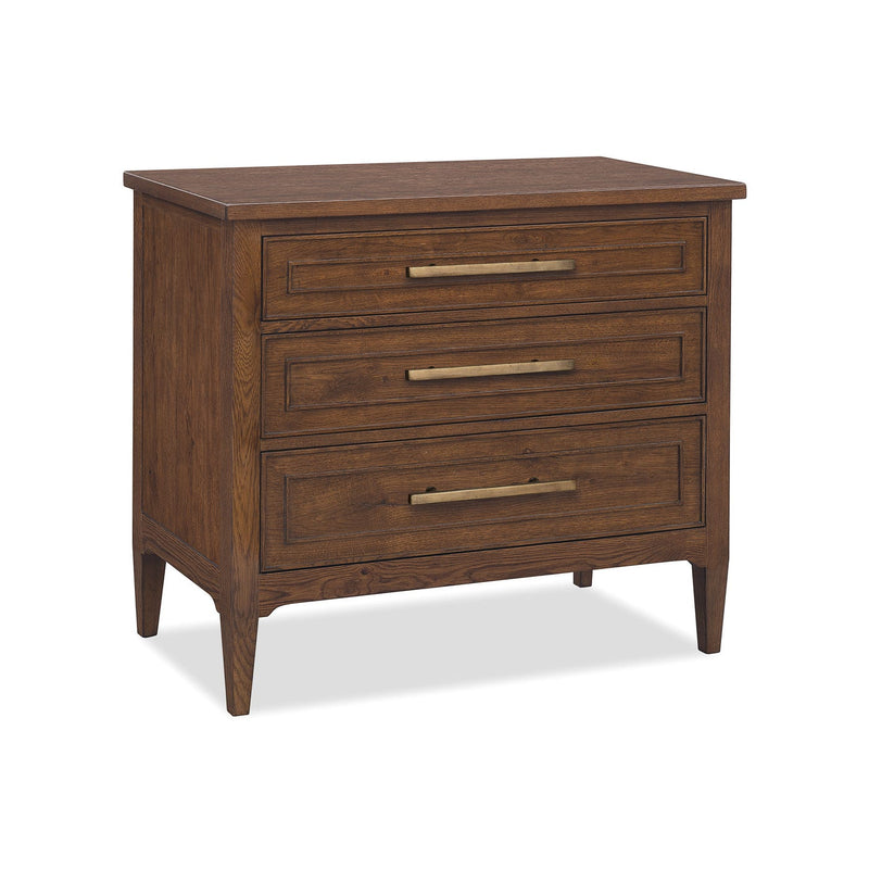 Cashiers Three Drawer Nightstand - Chestnut