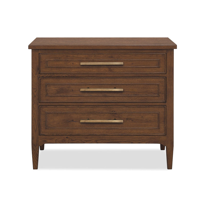 Cashiers Three Drawer Nightstand - Chestnut