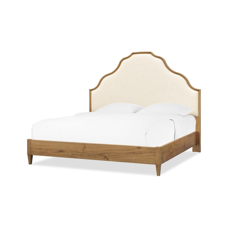 Cashiers Upholstered Panel Bed - Almond