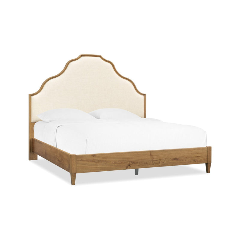 Cashiers Upholstered Panel Bed - Almond