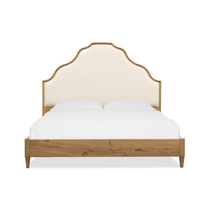 Cashiers Upholstered Panel Bed - Almond
