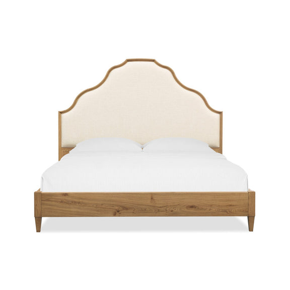 Cashiers Upholstered Panel Bed - Almond