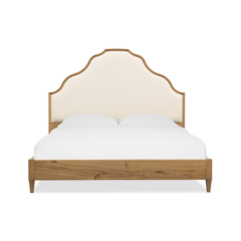 Cashiers Upholstered Panel Bed - Almond
