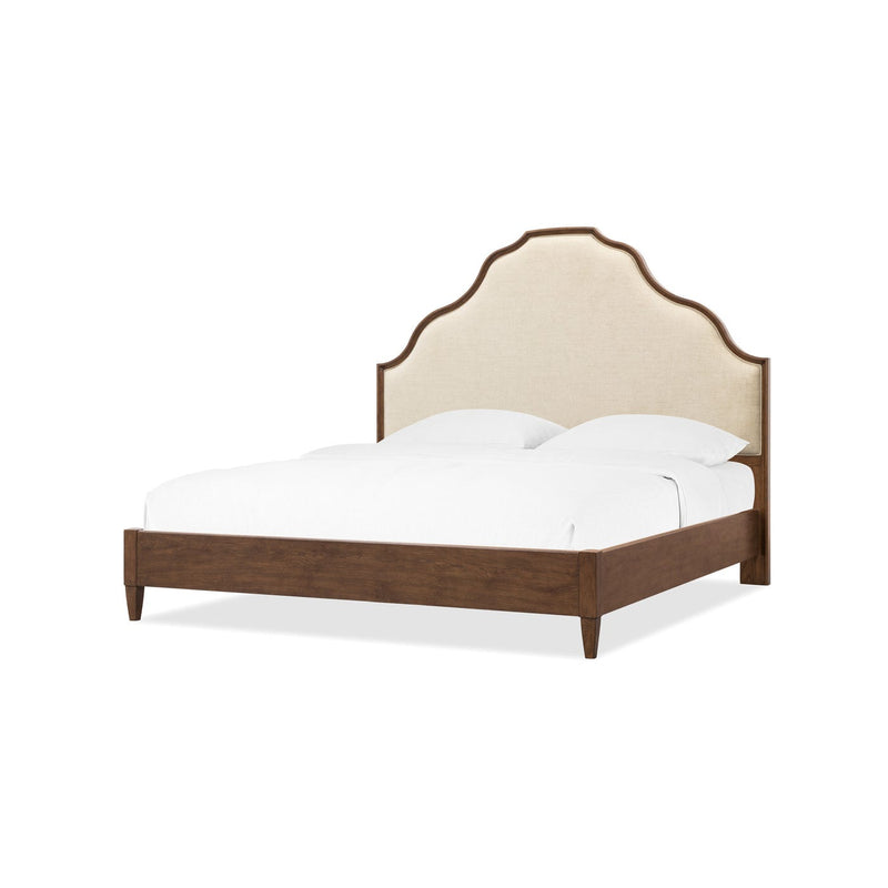 Cashiers Upholstered Panel Bed - Chestnut