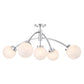Redfield 5-Light Semi-Flush