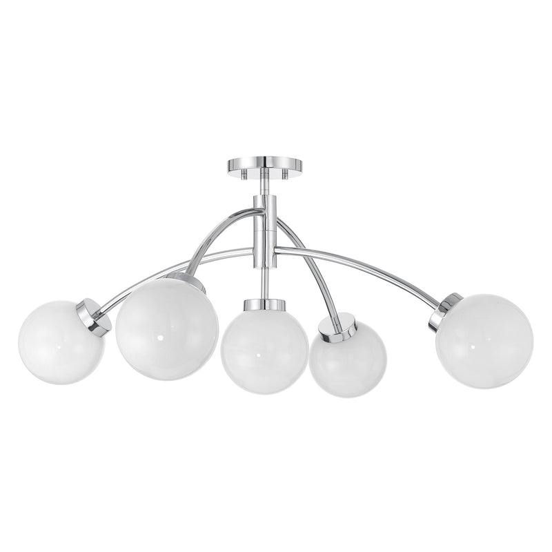 Redfield 5-Light Semi-Flush