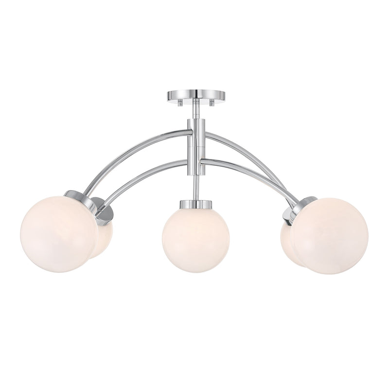 Redfield 5-Light Semi-Flush