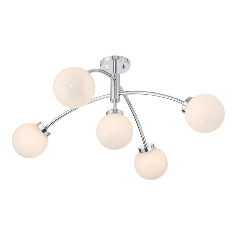 Redfield 5-Light Semi-Flush