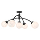Redfield 5-Light Semi-Flush