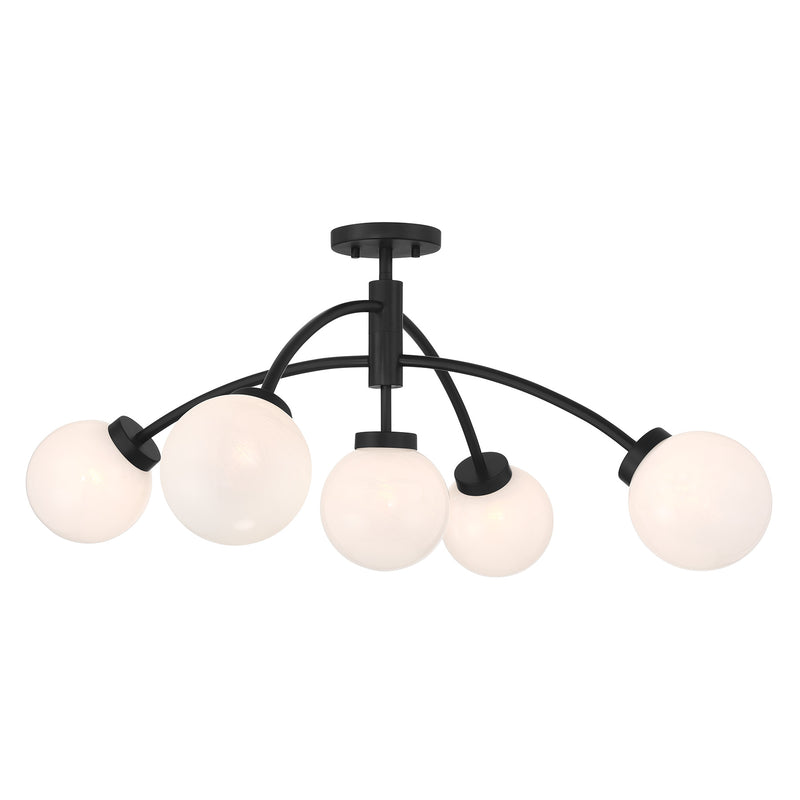 Redfield 5-Light Semi-Flush