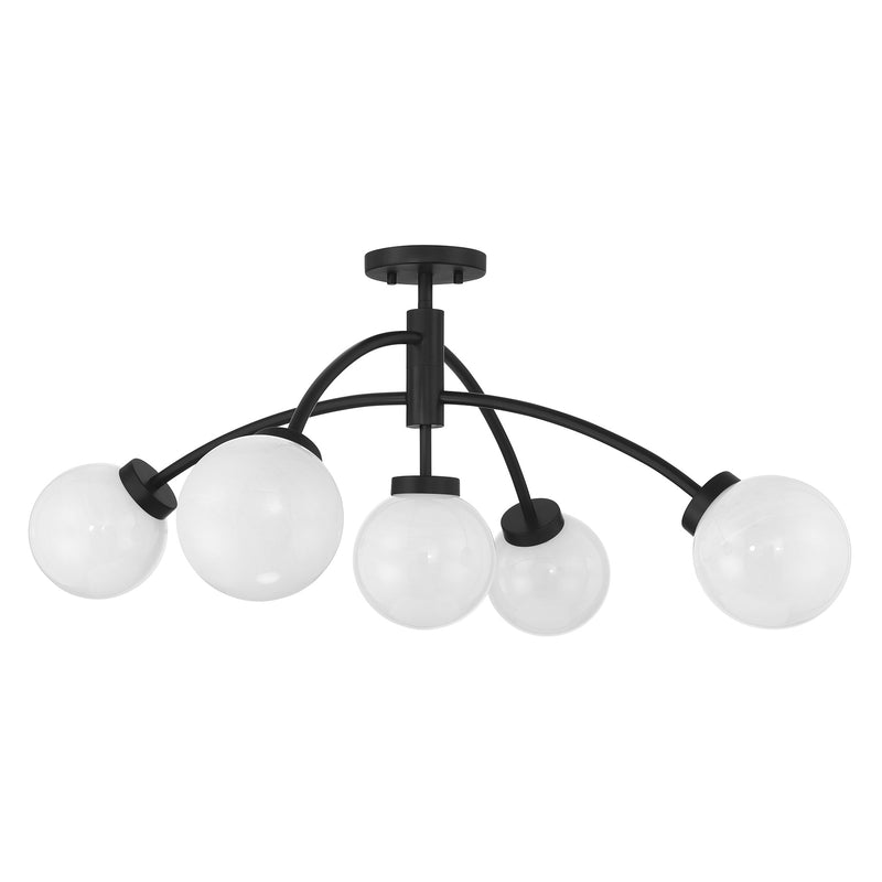 Redfield 5-Light Semi-Flush