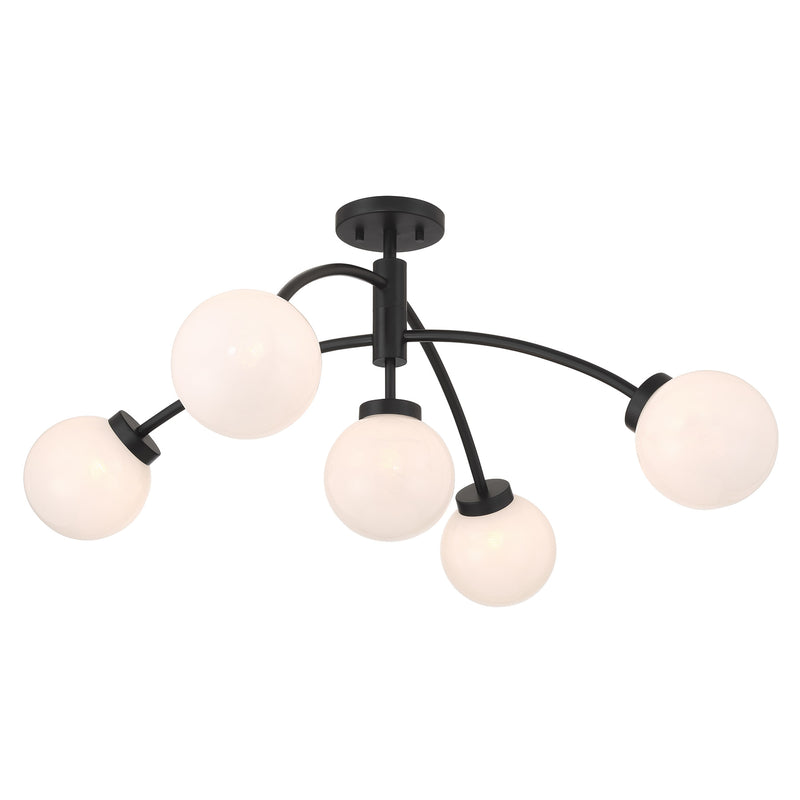 Redfield 5-Light Semi-Flush