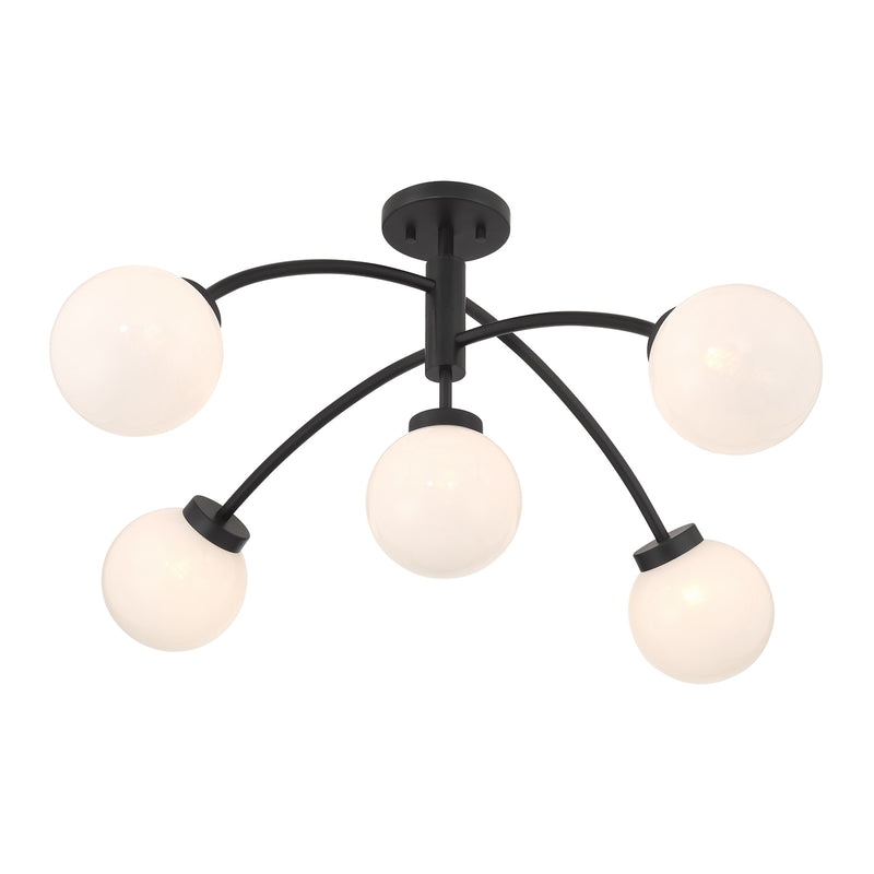 Redfield 5-Light Semi-Flush