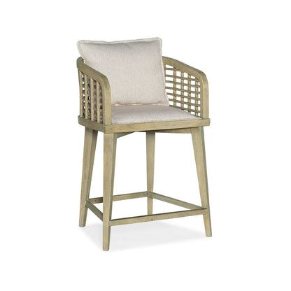 Surfrider Barrel Back Swivel Counter Stool