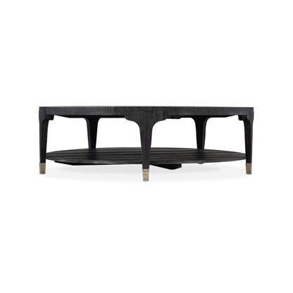 Chapman Shou Sugi Ban Round Cocktail Table