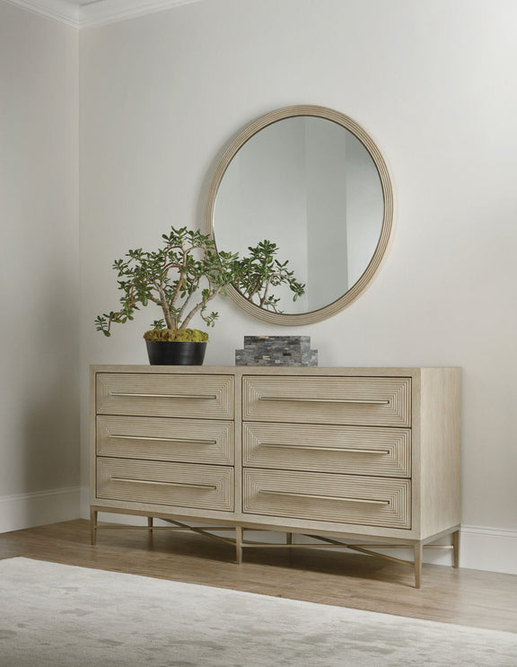 Cascade Round Mirror