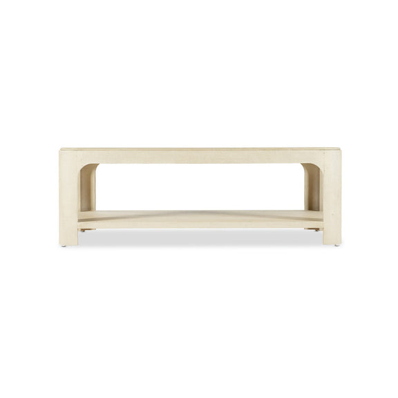 Archives Raffia Rectangle Cocktail Table