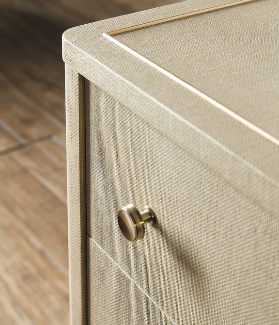 Archives Raffia Three-Drawer Chest
