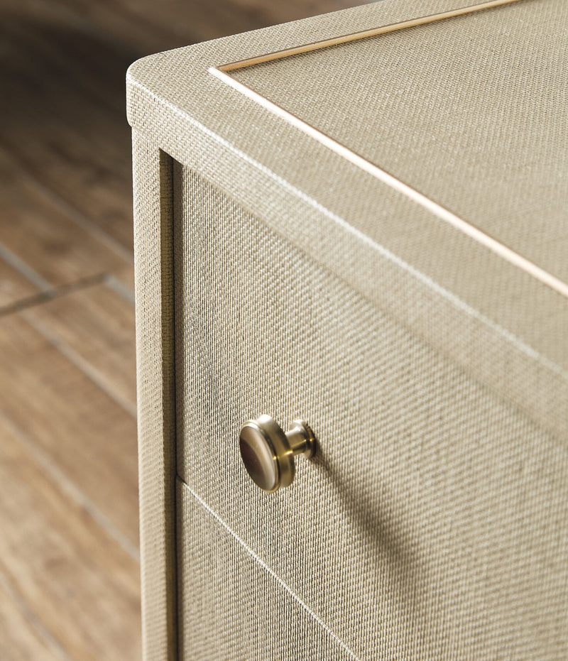 Archives Raffia Three-Drawer Chest