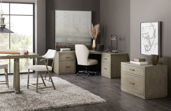 Linville Falls Corner Desk with Two Files