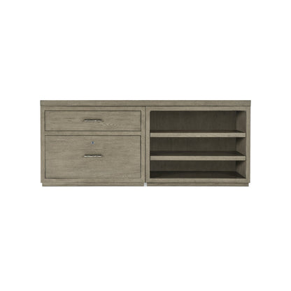 Linville Falls 72" Credenza with Lateral File and Open Desk Cabinet
