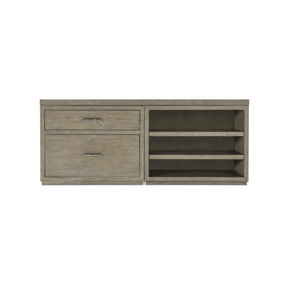 Linville Falls 72" Credenza with Lateral File and Open Desk Cabinet