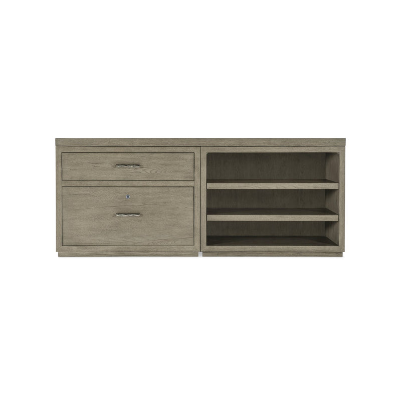 Linville Falls 72" Credenza with Lateral File and Open Desk Cabinet