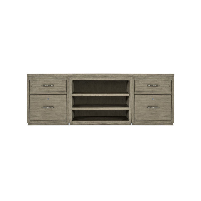 Linville Falls 84" Credenza with Two Files and Open Desk Cabinet